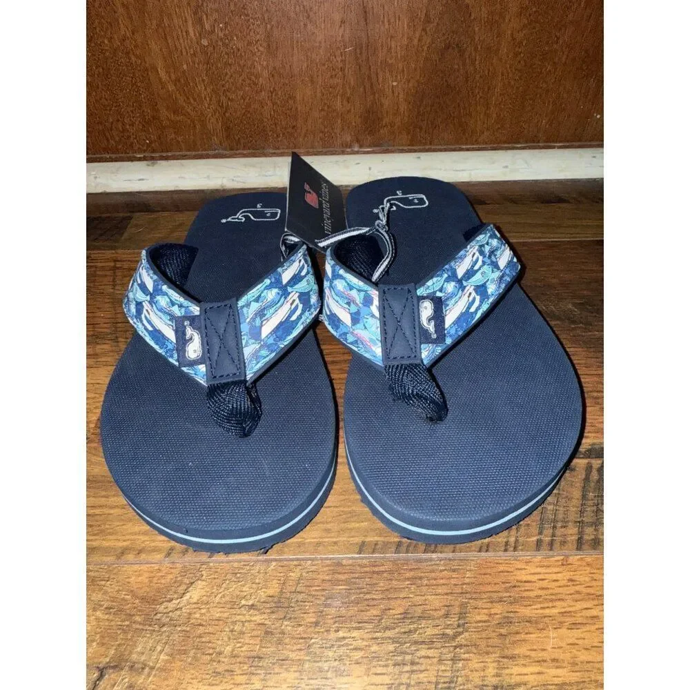 NWT Vineyard Vines‎ Fish Derby Classic Flip Flop Size 3